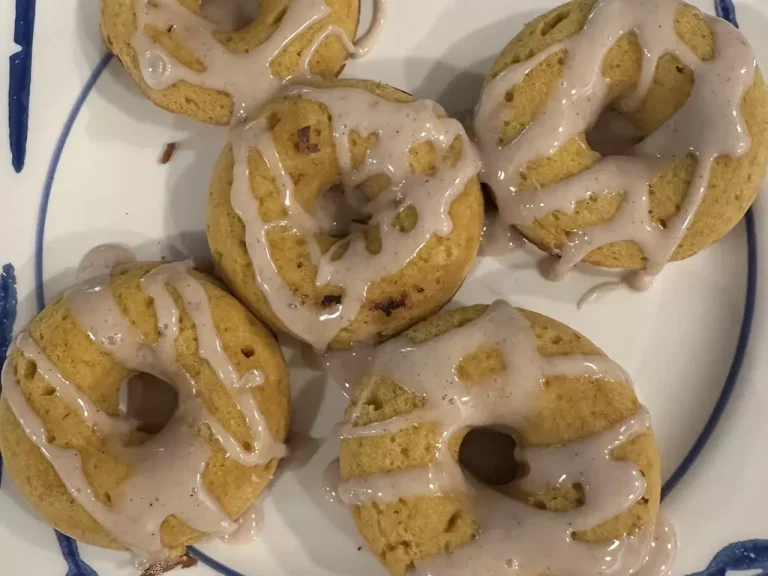 Gluten-free protein maple pumpkin donuts