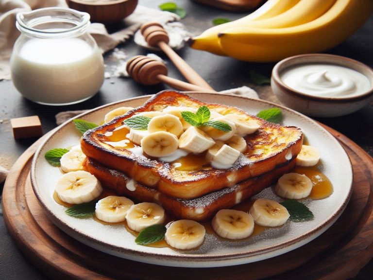French toast with ricotta and banana – gluten free