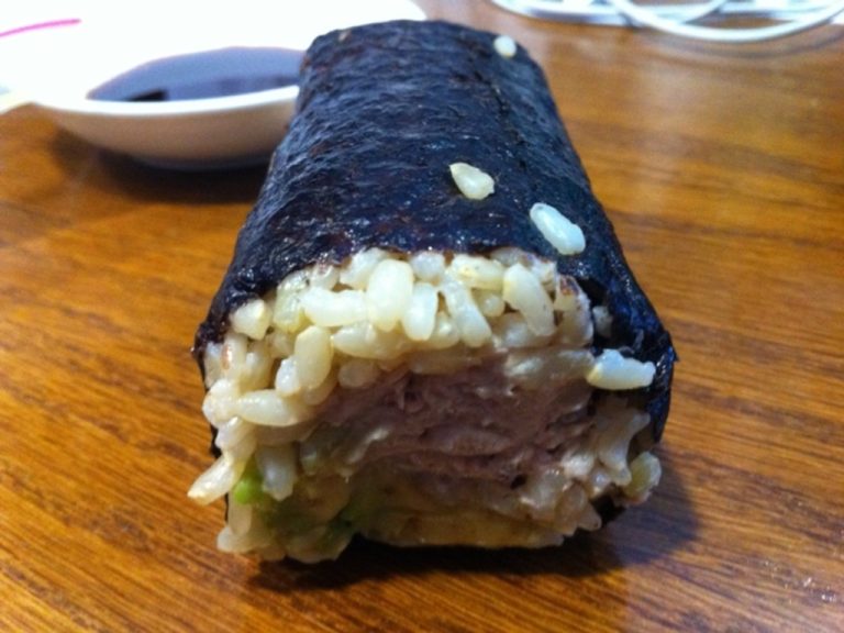 Brown rice sushi