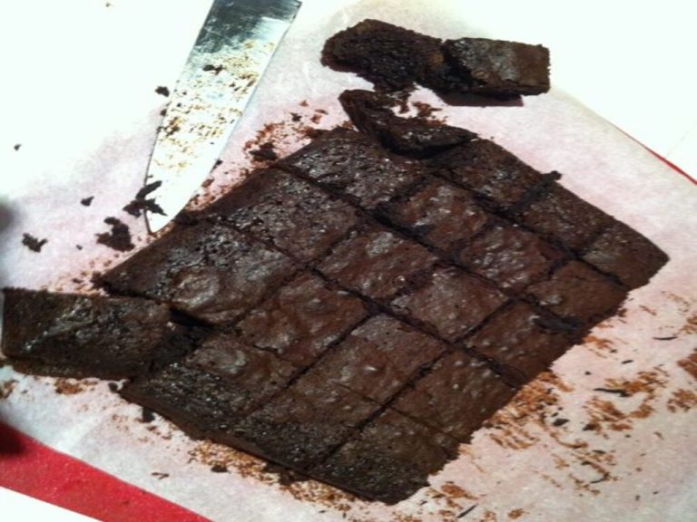 Deliciously deadly chocolate brownie