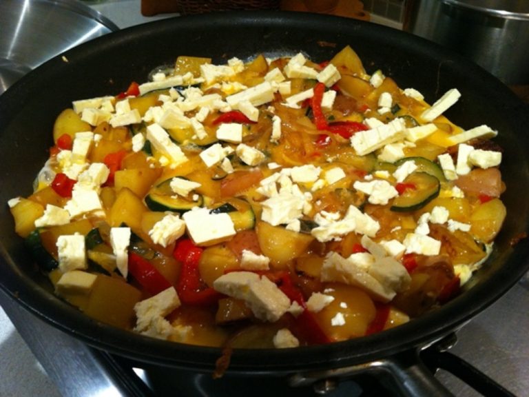 Gluten free and vegetarian frittata
