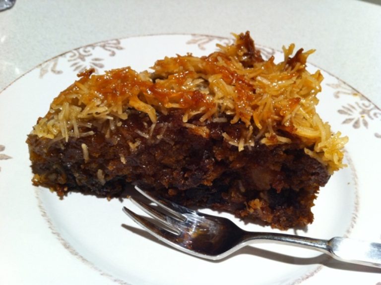 Recipe: Gluten free version of Not Quite Nigella’s Lumberjack cake with maple butterscotch coconut topping