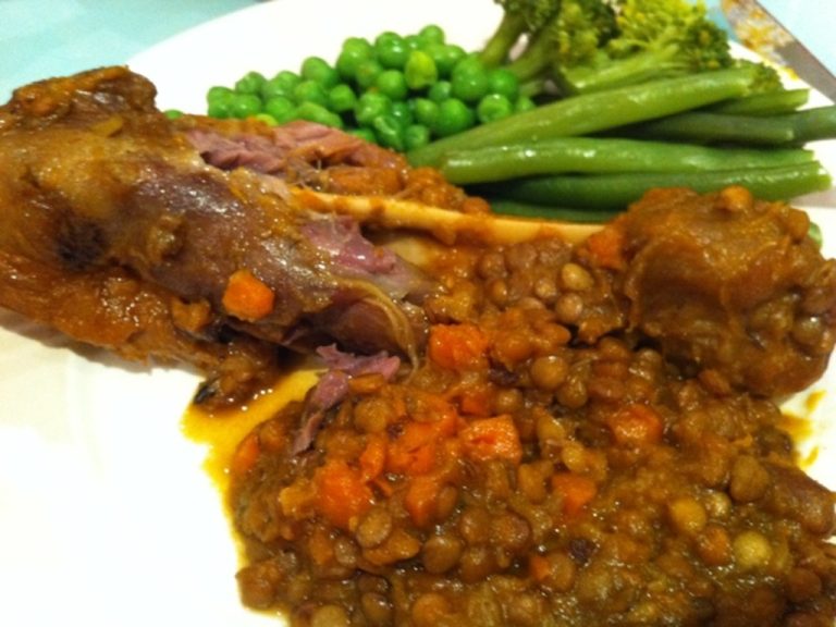 Moroccan lamb shanks